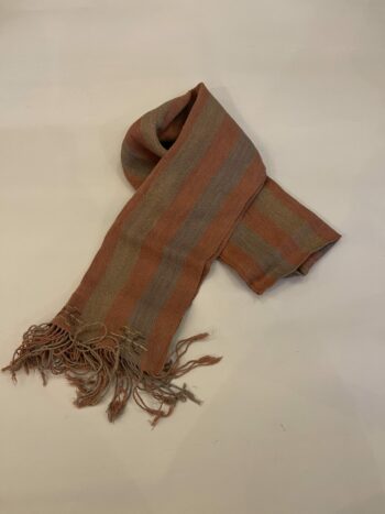 DEKIブータン産ストール23077Wild silk（野蚕） 70% COTTON 30%